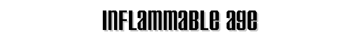 Inflammable Age font